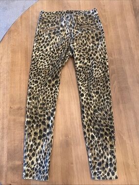 J. McLaughlin Leopard-Print Skinny Jeans in Brown and Black